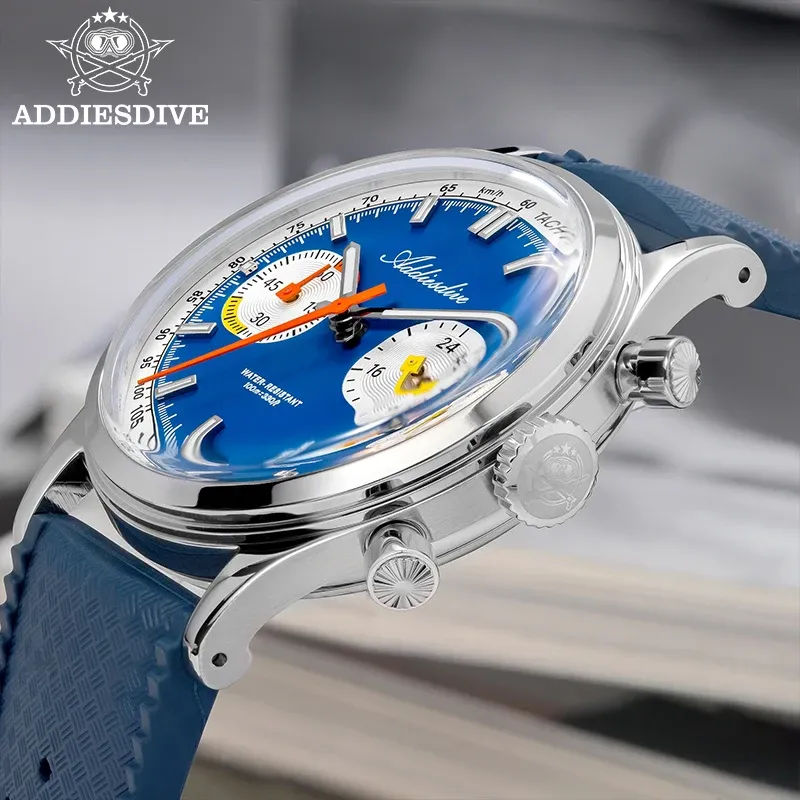 [AD2529] Addiesdive AD2529 Chronographe 38 - Blue