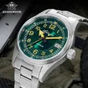 Addiesdive AD2055 Sunburst Automatic 39 Saphir - Green