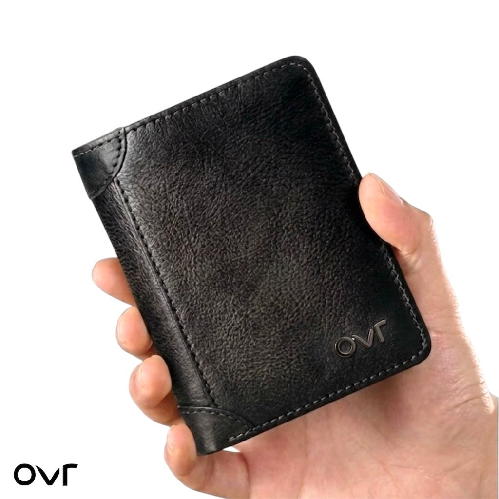 Portefeuille de poche vertical en Cuir souple - Full Black
